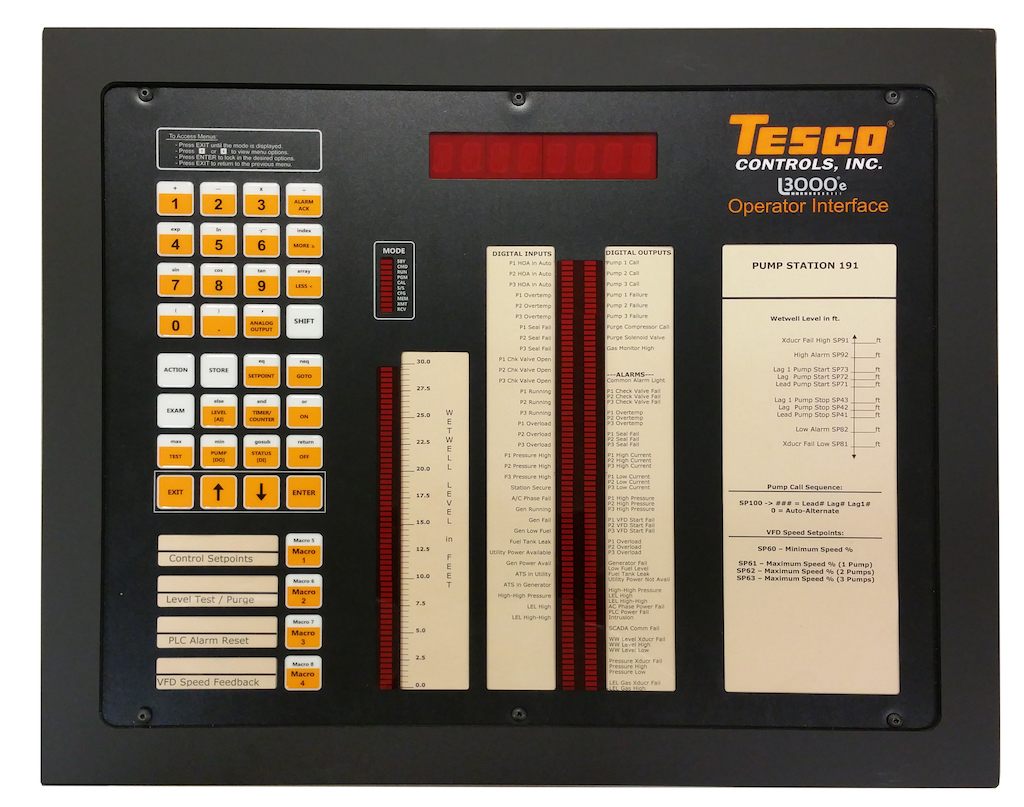 TESCO® L3000e® OIT Operator Interface Terminal Displays Tesco