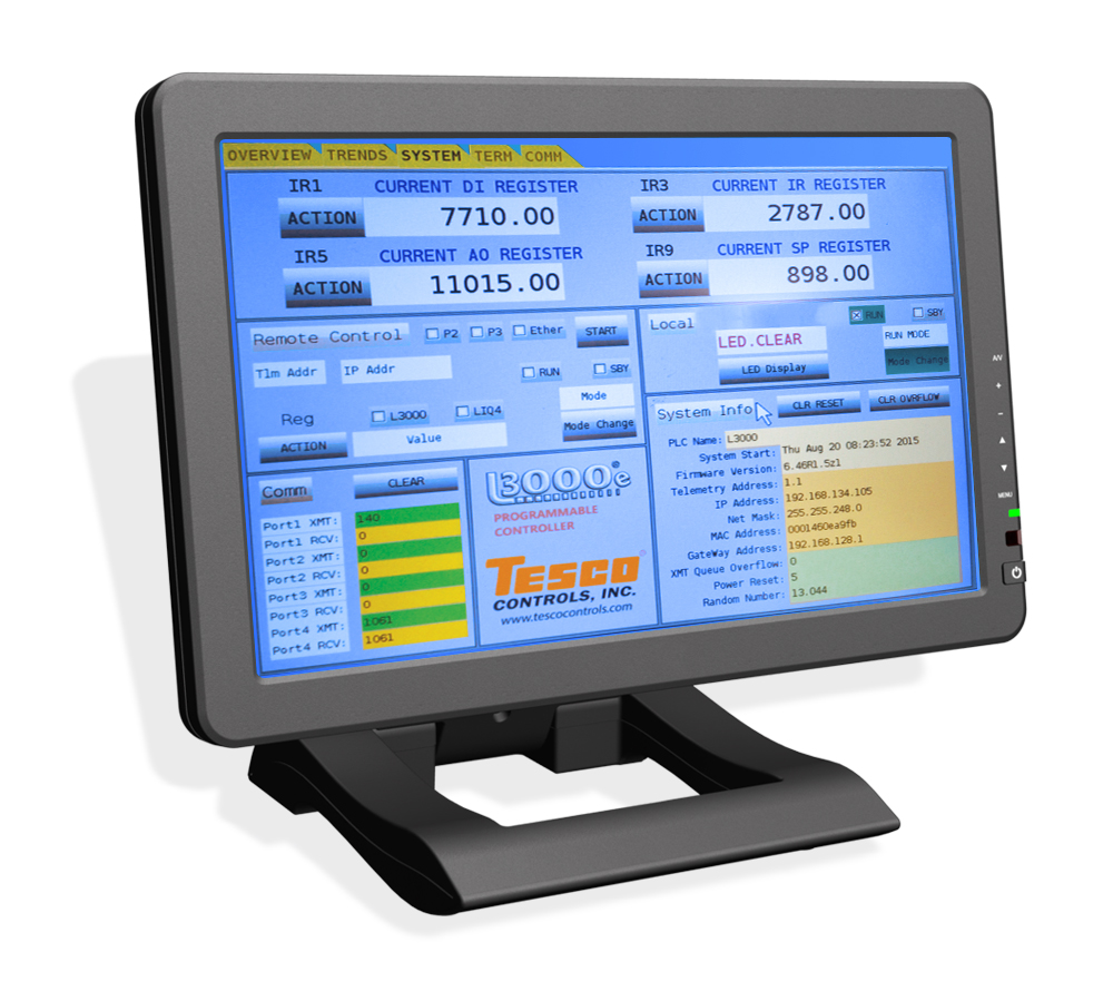 TESCO® L3000e® OIT Operator Interface Terminal Displays Tesco